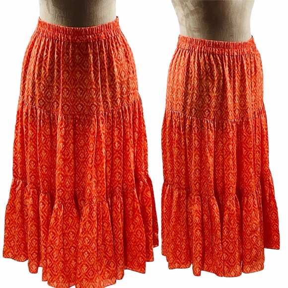 🛍️FLASH SALE🛍️Michael Michael Kors Silk Midi Maxi Skirt - Picture 3 of 6